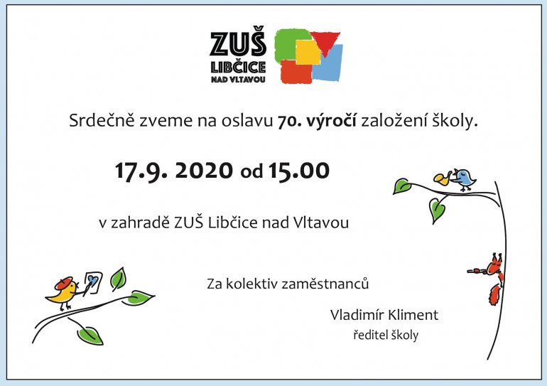 Zahradní slavnost - 70. výročí založení školy